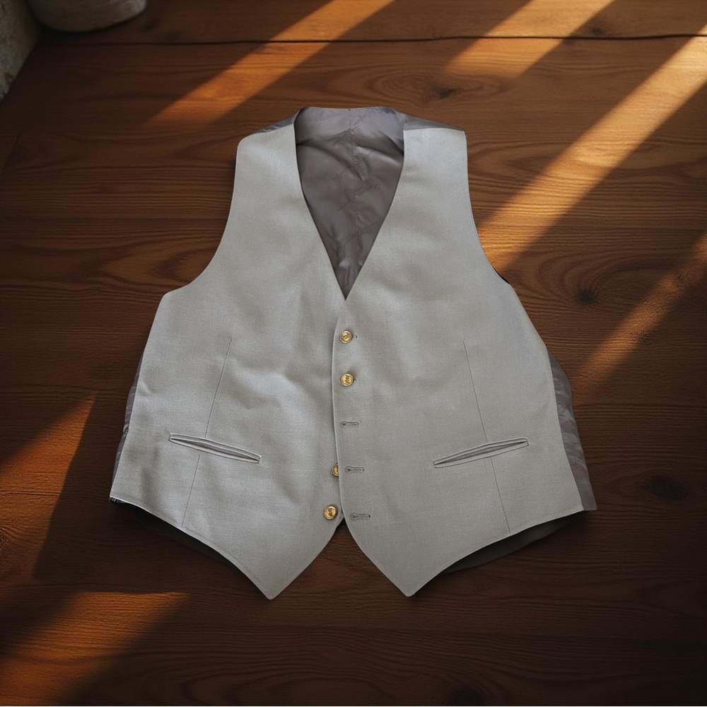 Yves Saint Laurent Light Gray Men's Vest
